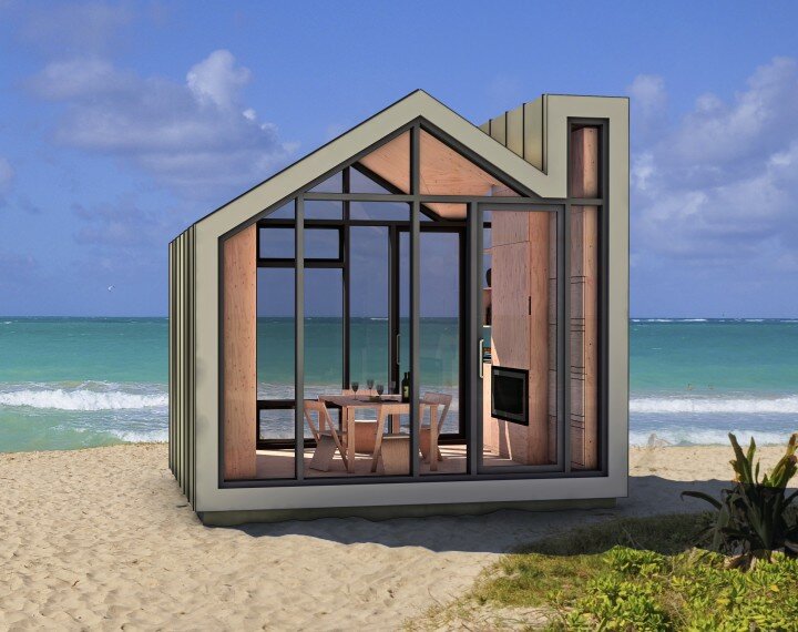Bunkie Premier on the beach - prefab home - micro home - studio home