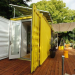 Montainer Nomad - shipping container home with side entrance, deck and solar panels