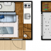 NOMAD LIVE Micro Home floor plan, both levels - Small prefab home
