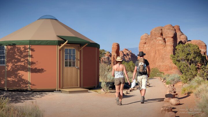 Freedom Yurt Cabin in desert - Micro Home - Small prefab home