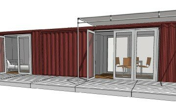 c320 Nomad shipping container home