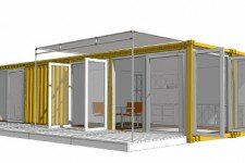 c640 Lookout shipping container home - designed for maximum natural light